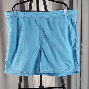 Chaps Men’s 3 Pocket Drawstring Blue Swim, Casual, Shorts, Trunks Size XXL